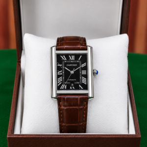Luxury classic watch in brown presentation box AMStylex